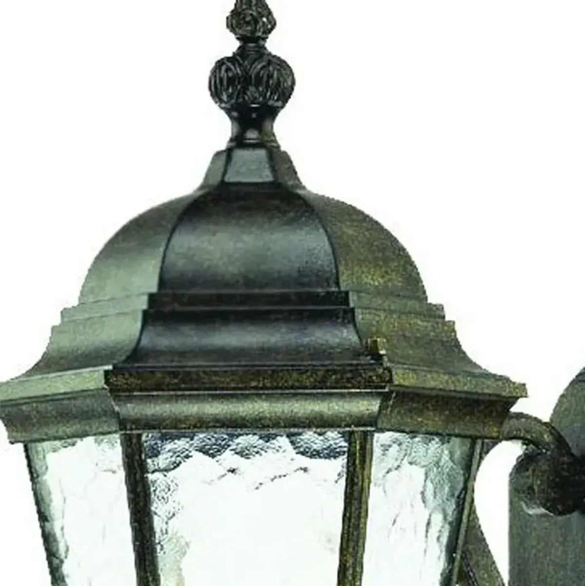 Hivvago Two Light Antique Black Carousel Lantern Wall Light