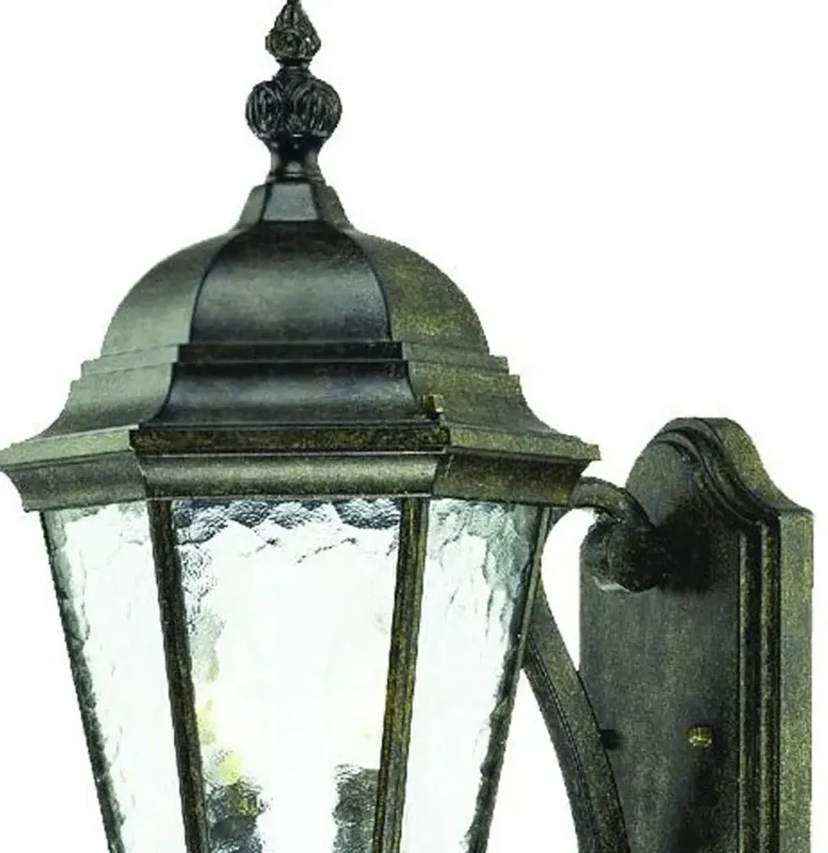 Hivvago Two Light Antique Black Carousel Lantern Wall Light