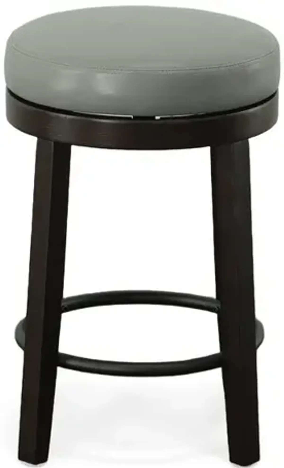 Carolina Living Era Swivel 24 Counter Stool - Set of 2 - Gray/Espresso