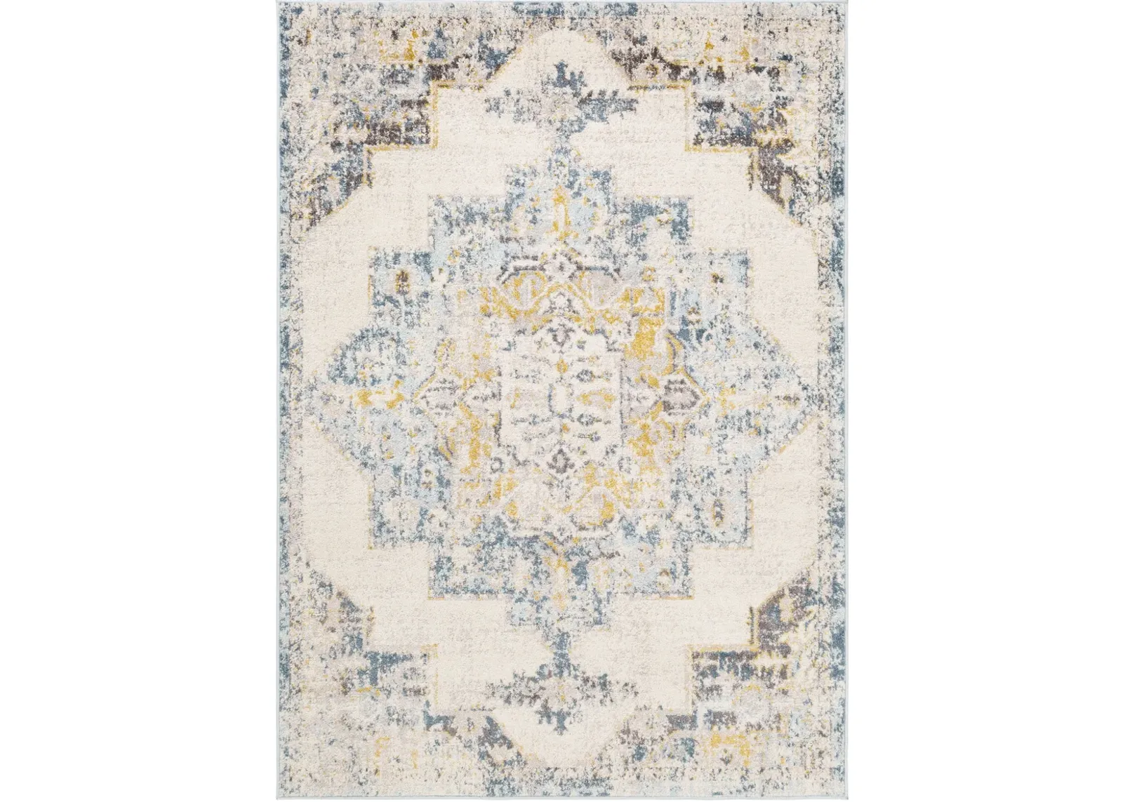 Ankara AKR-2309 7'10' Round Blue Rug