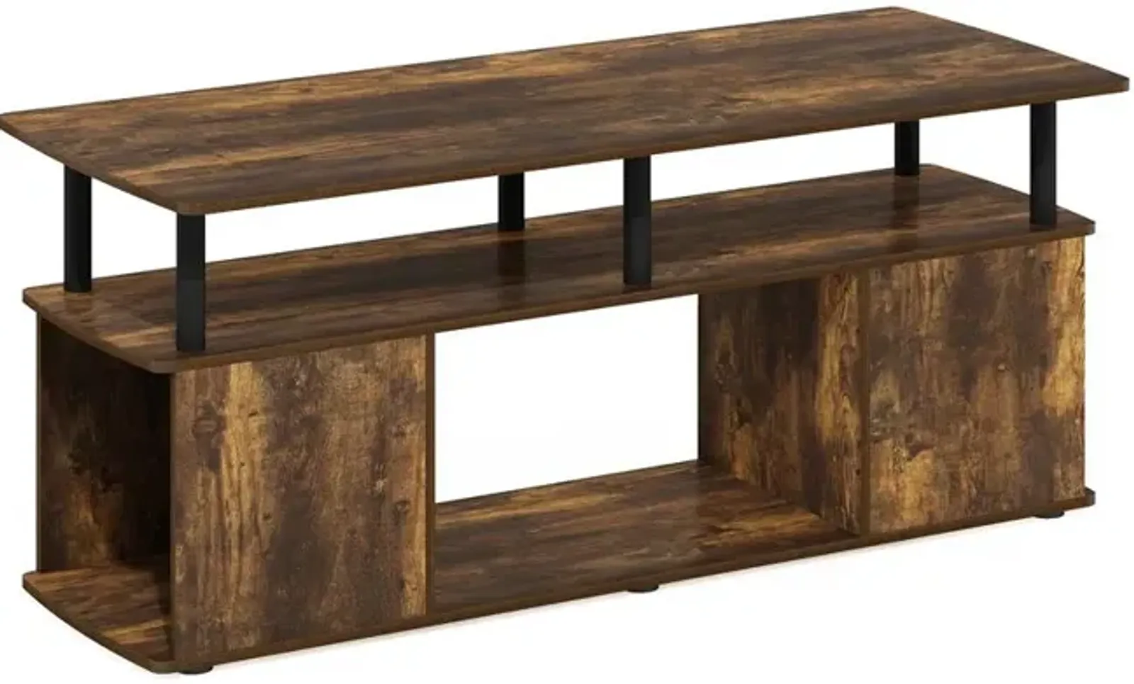 Furinno JAYA Utility Design Coffee Table, Amber Pine/Black