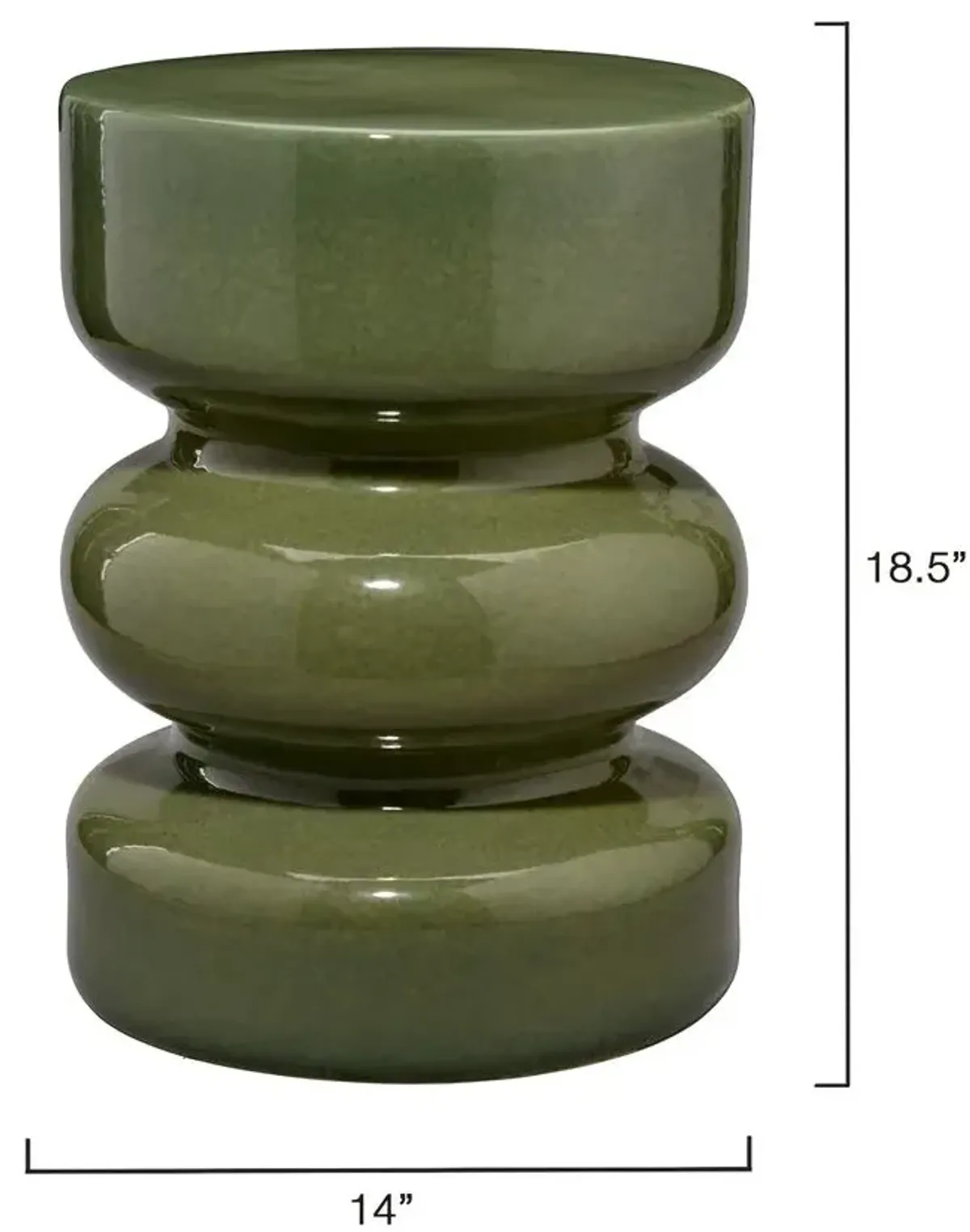 Saguaro Ceramic Garden Stool