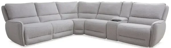 Parker Living 6 Piece Modular Power Reclining Sectional with Power Adjustable Headrests