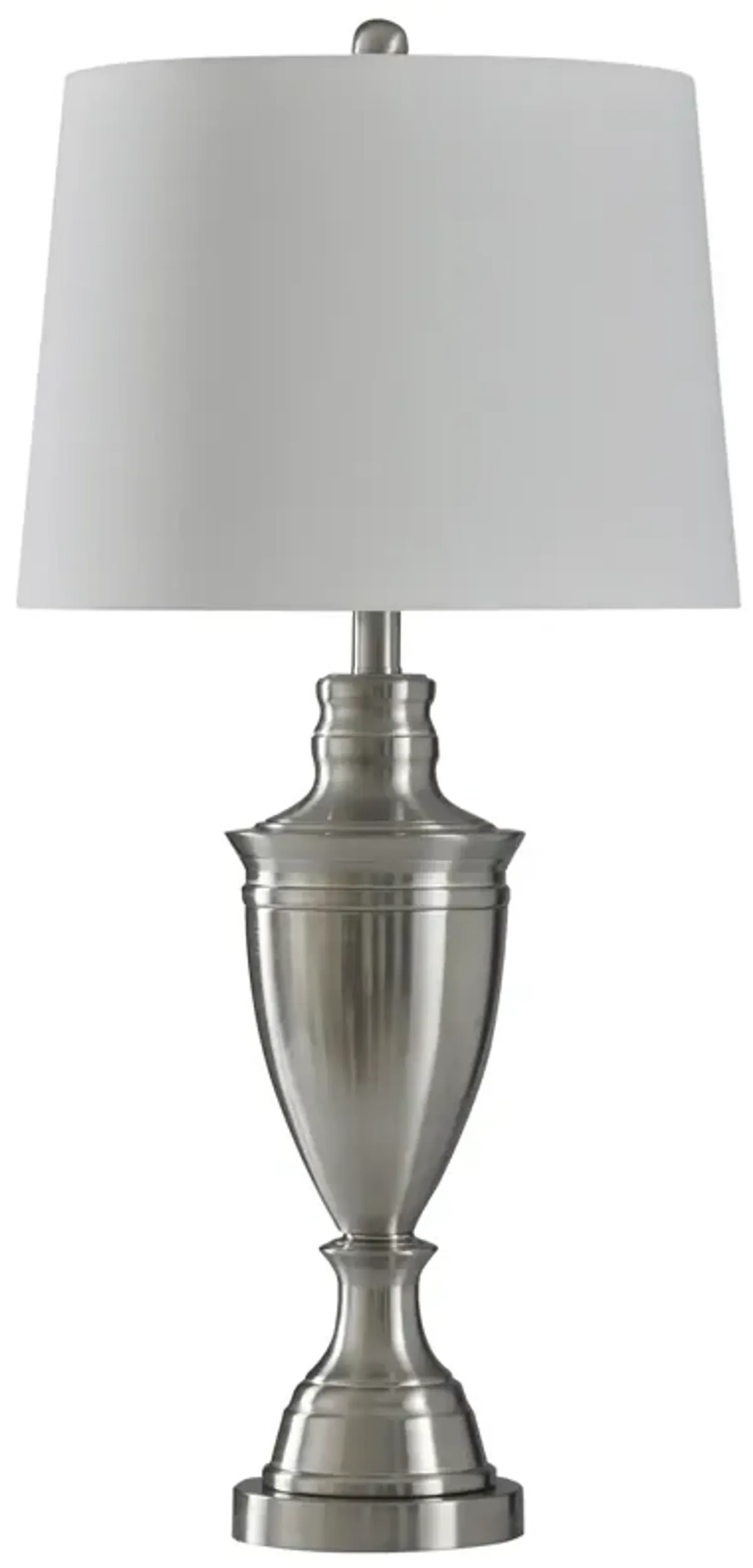 Brushed Steel Table Lamp (Set of 2)