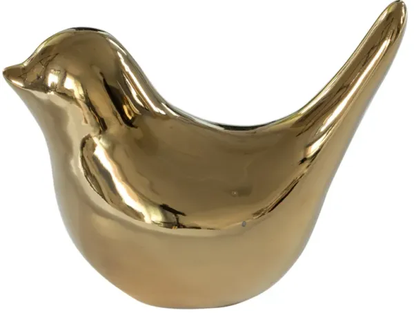 Modern Accent Table Decor Ceramic Gold Bird Figurine Statue Ornament valentines gifts