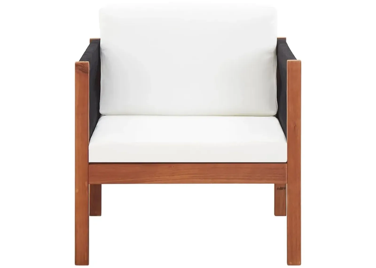 vidaXL Patio Chair with cushion Solid Acacia Wood