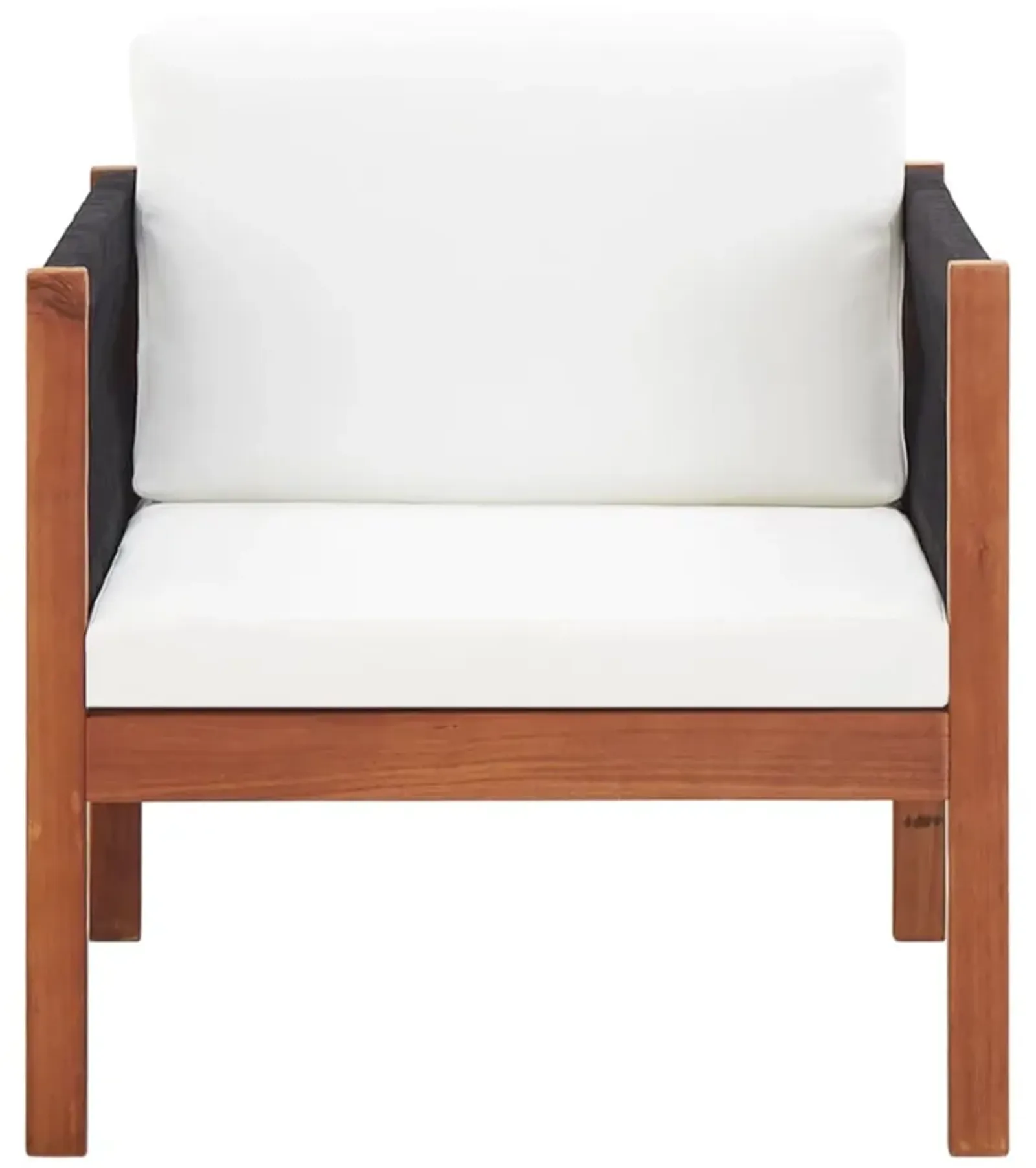 vidaXL Patio Chair with cushion Solid Acacia Wood