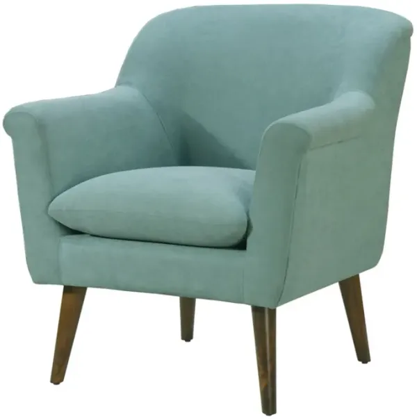 Streamdale Shelby Aquamarine Teal Woven Fabric Oversized Armchair