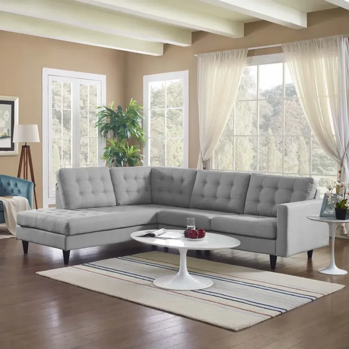 Mingle Vegan Leather 7-Piece Sectional Sofa