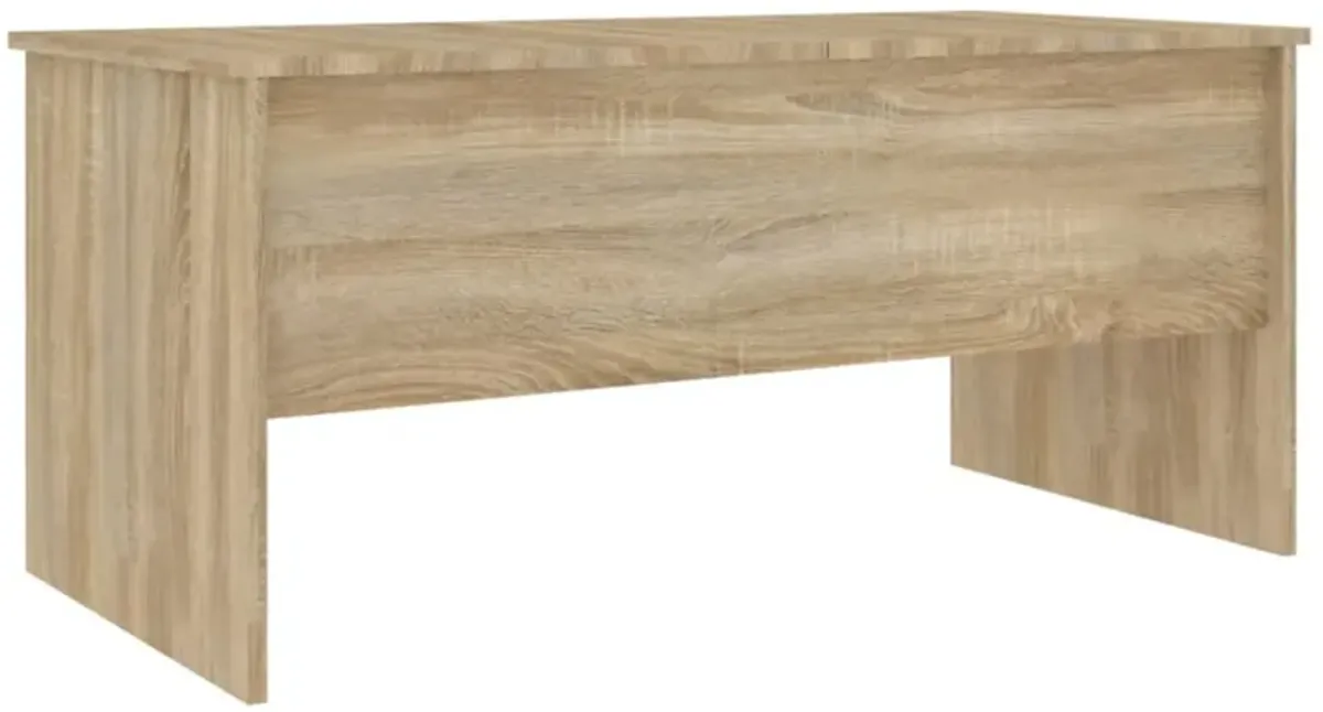 vidaXL Coffee Table Sonoma Oak 40.2"x19.9"x18.3" Engineered Wood