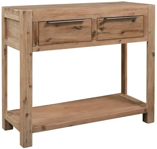 vidaXL Console Table 32.3"x13"x28.7" Solid Acacia Wood