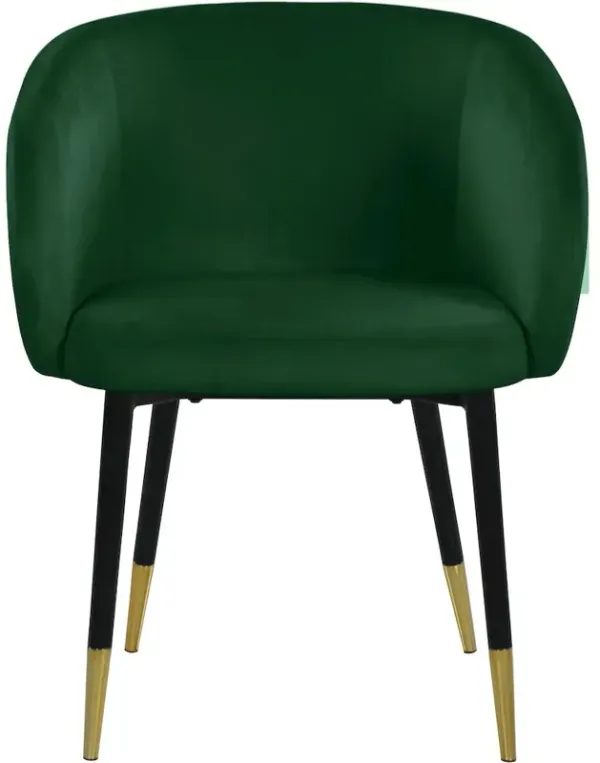 Meridian Furniture Louise Green Velvet Dining Chair