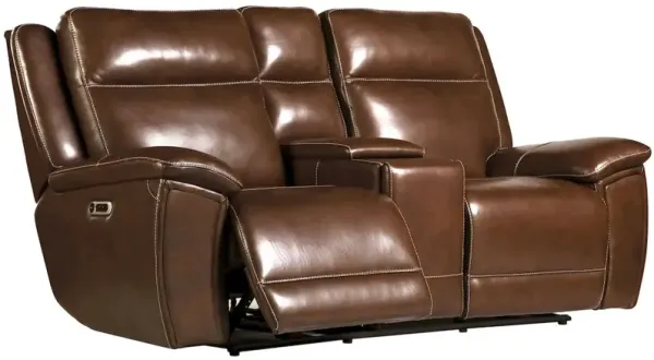 Parker Living Jameson - Hickory Power Zero Gravity Console Loveseat