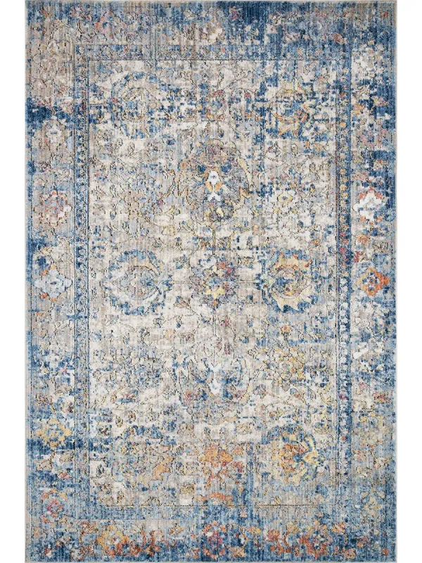 Medusa Blue/Multi 2'4" x 4' Accent Rug