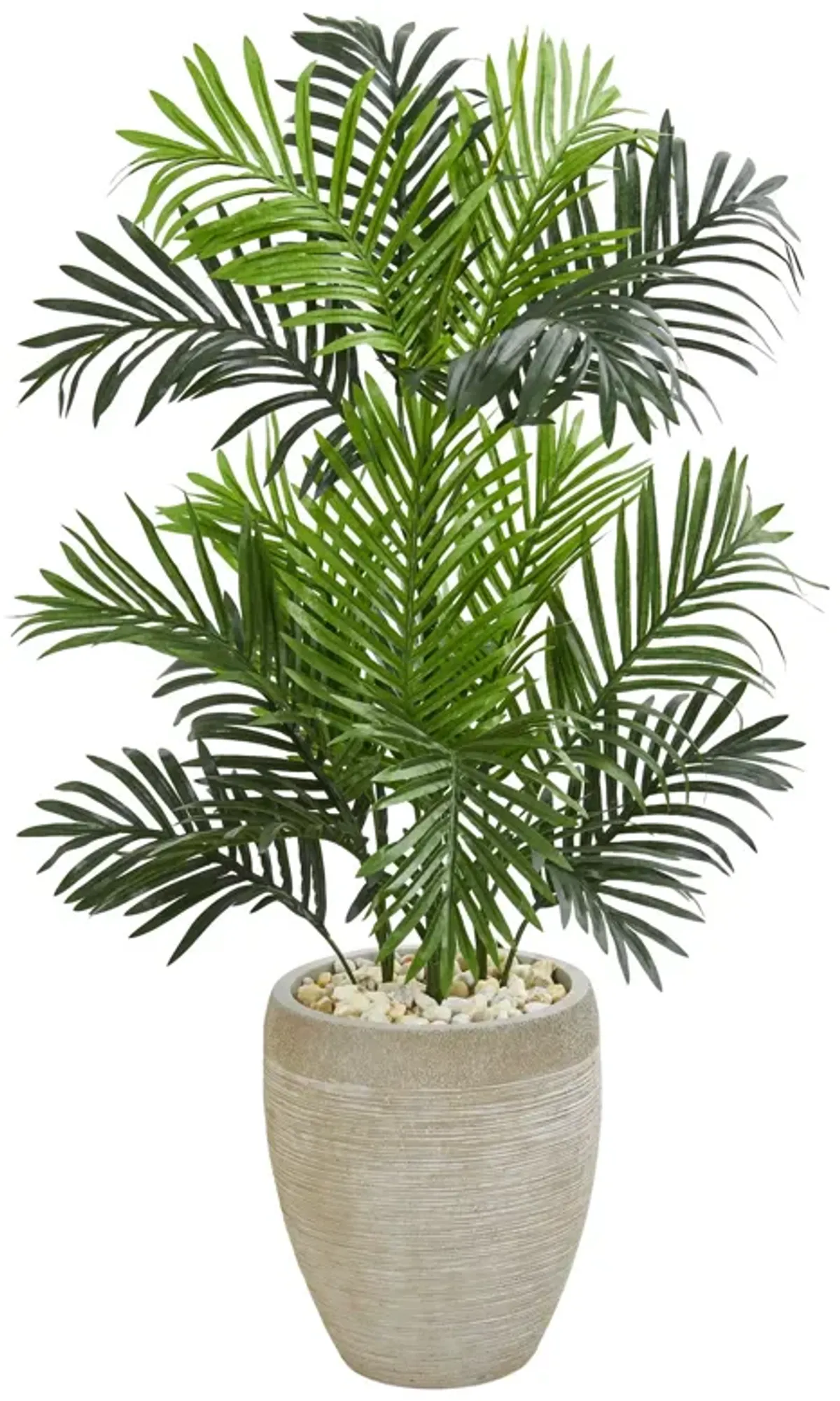 Hivvago  Paradise Palm Artificial Tree in Sand Colored Planter