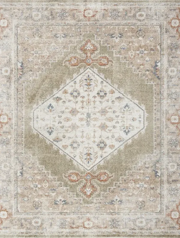 Astra Machine Washable ASW11 Sage/Multicolor 4' x 6' Rug
