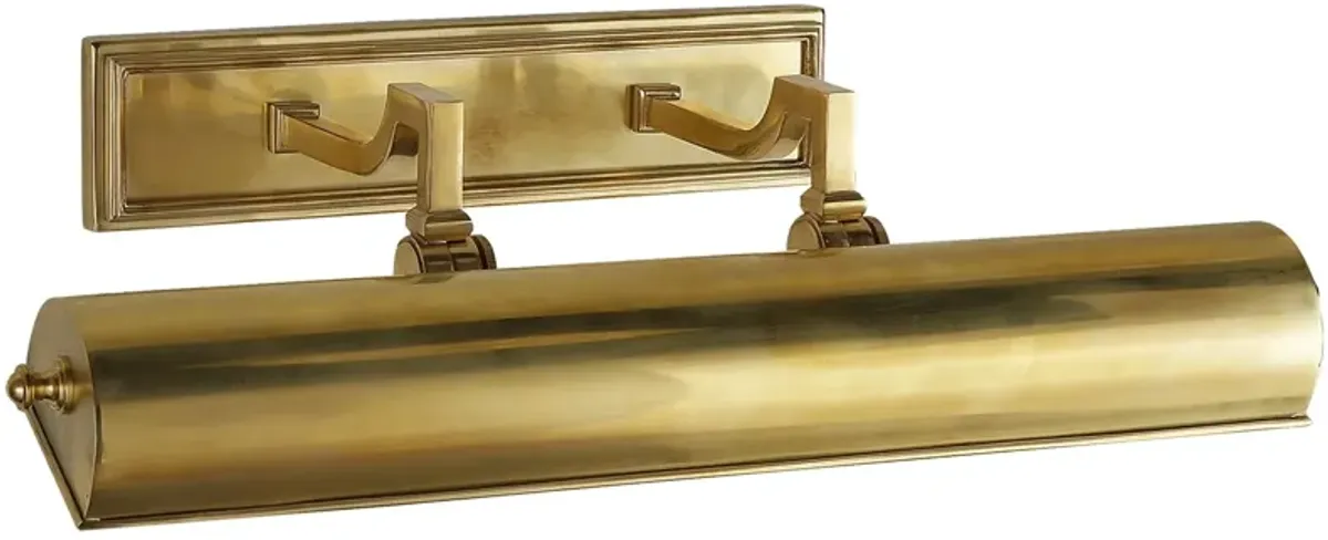 Dean 18" Picture Light in Natural Brass