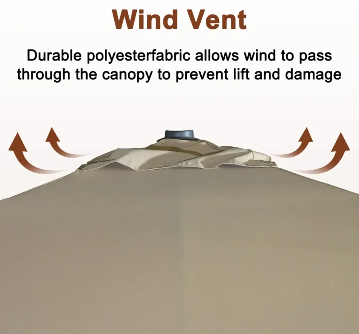 MONDAWE 10 ft. x 13 ft. Aluminum Cantilever Patio Umbrella  Garden Offset Umbrella with Base Weight Stand