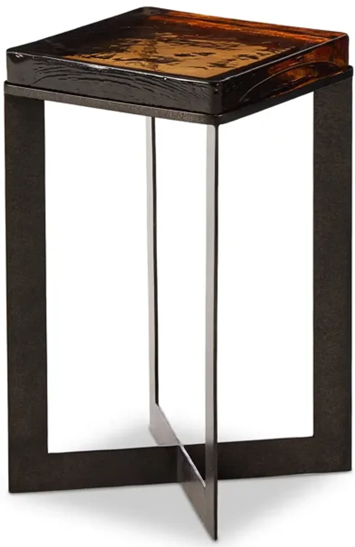 Lennie Cast Glass End Table