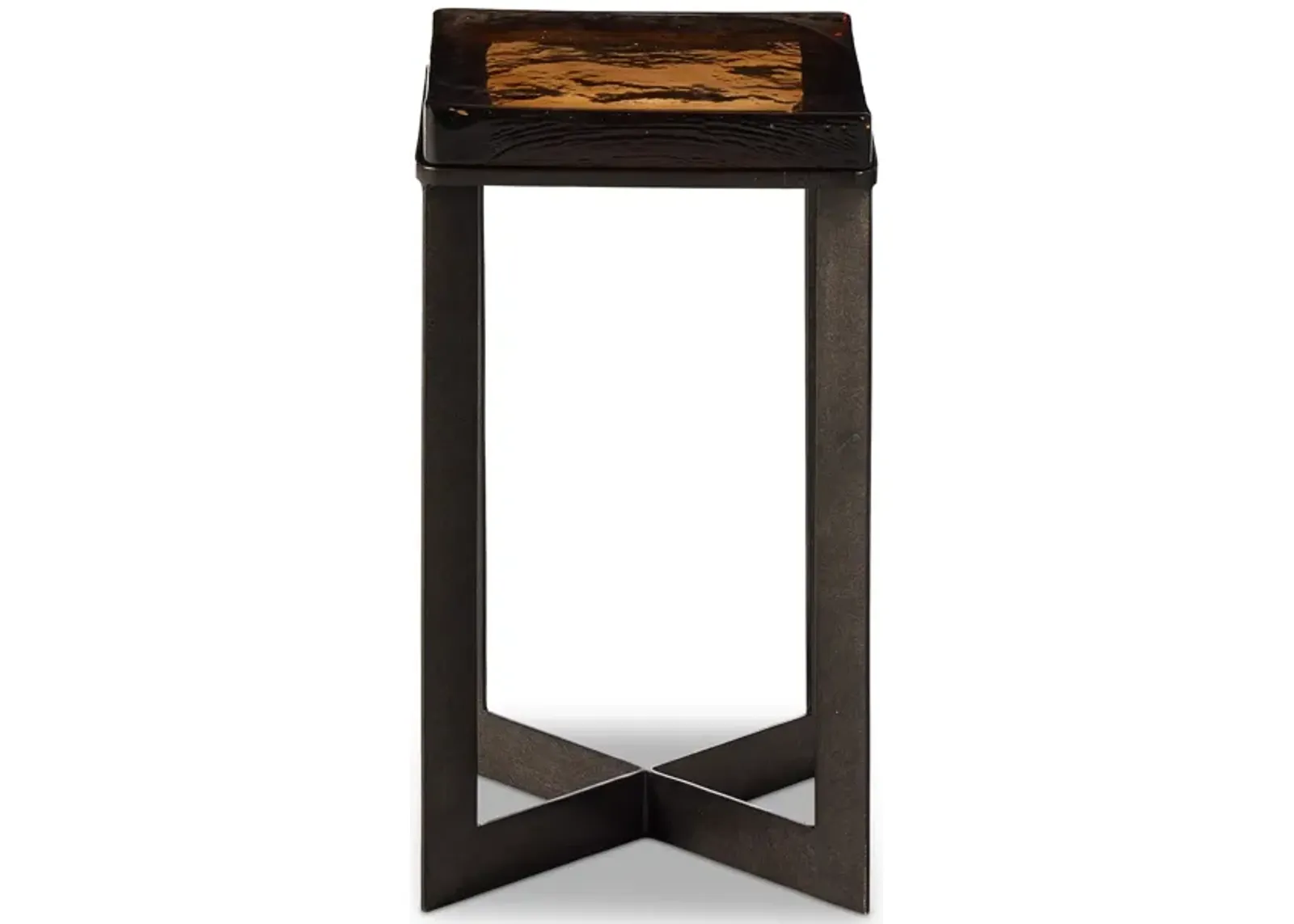 Lennie Cast Glass End Table