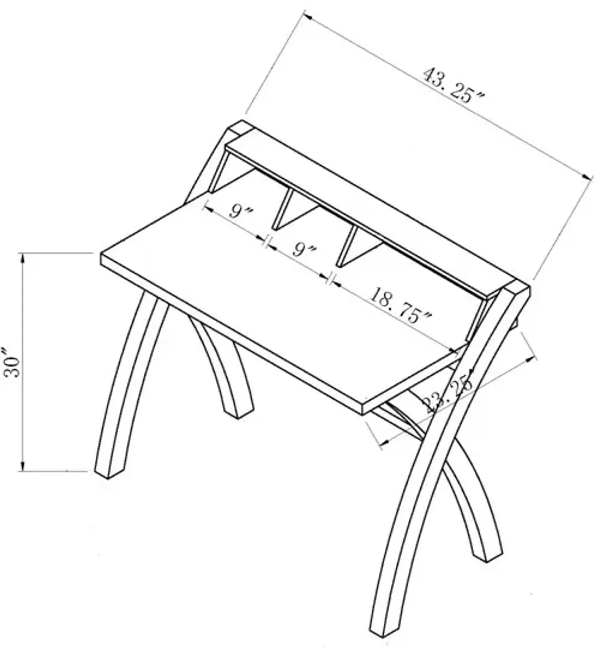 Desk White for Home or Office Use