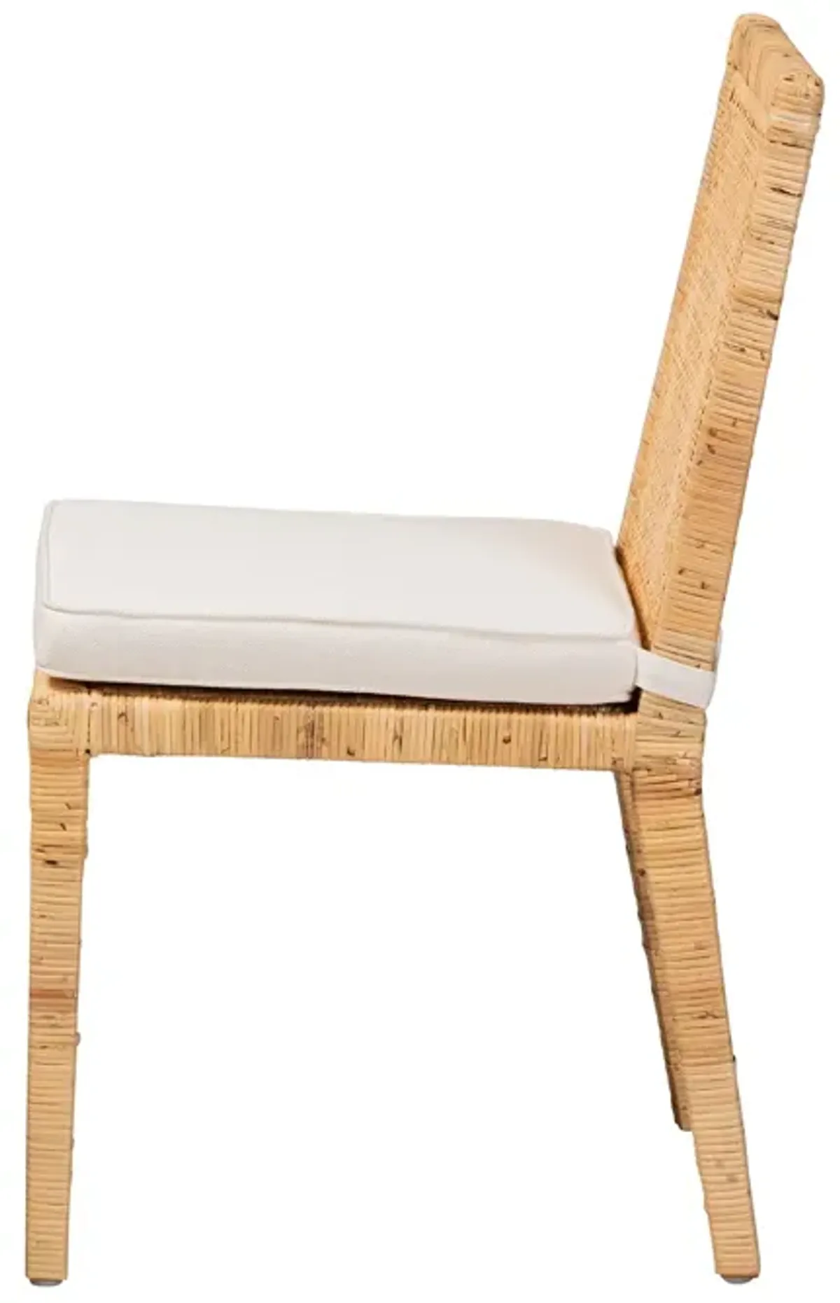 Baxton Studio Sofia Modern and Contemporary Natural Finished Wood and Rattan Dining Chair