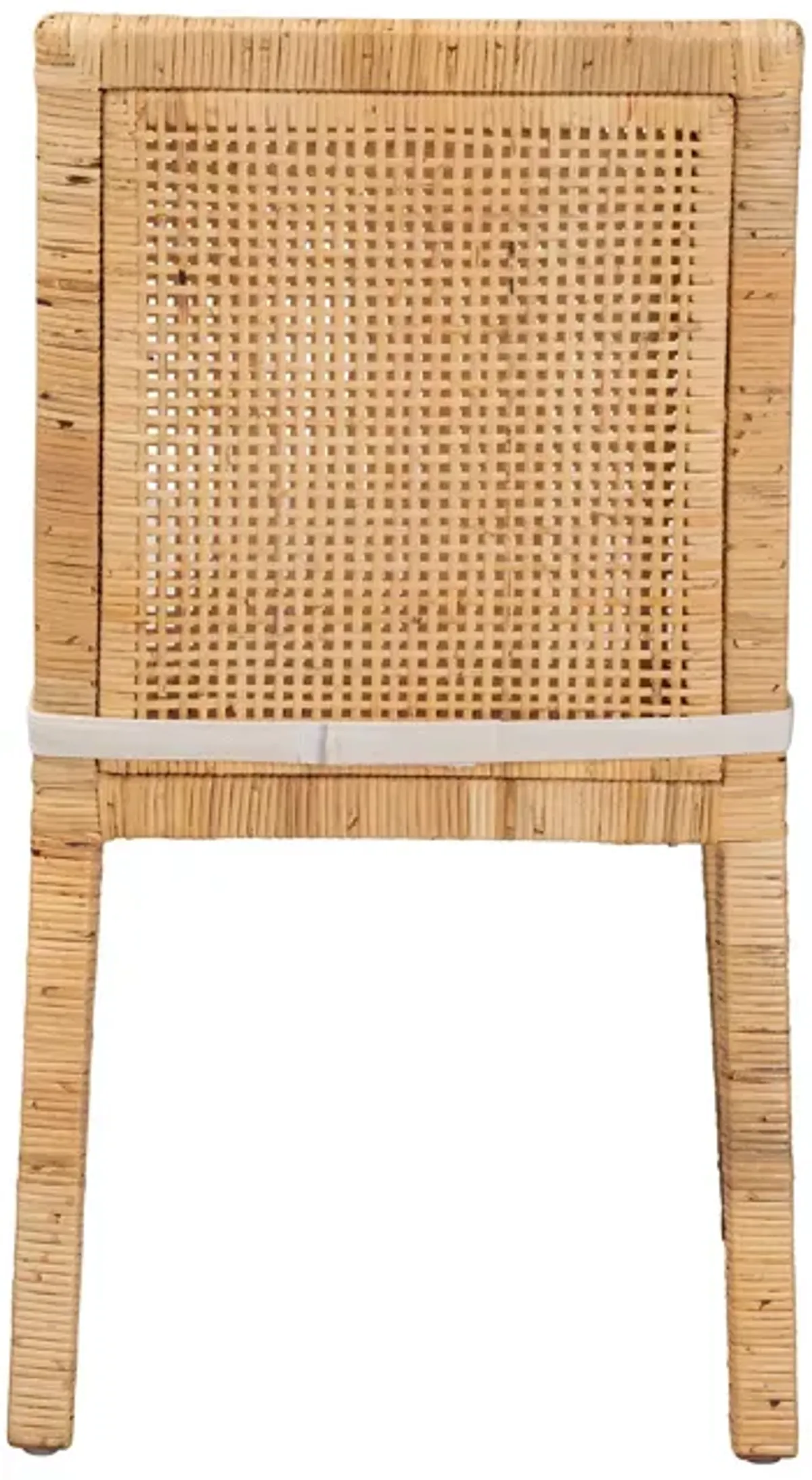 Baxton Studio Sofia Modern and Contemporary Natural Finished Wood and Rattan Dining Chair