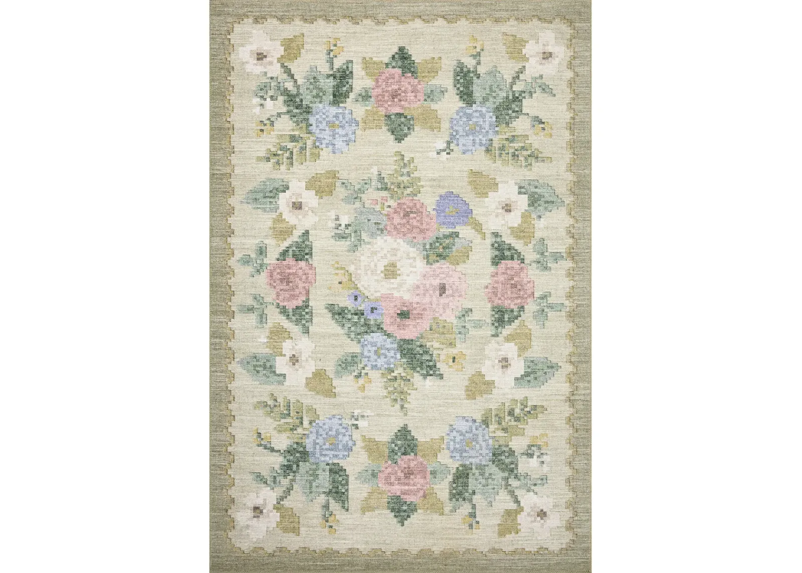 Rosa RSA-02 Cream 5''0" x 7''6" Rug by Rifle Paper Co.