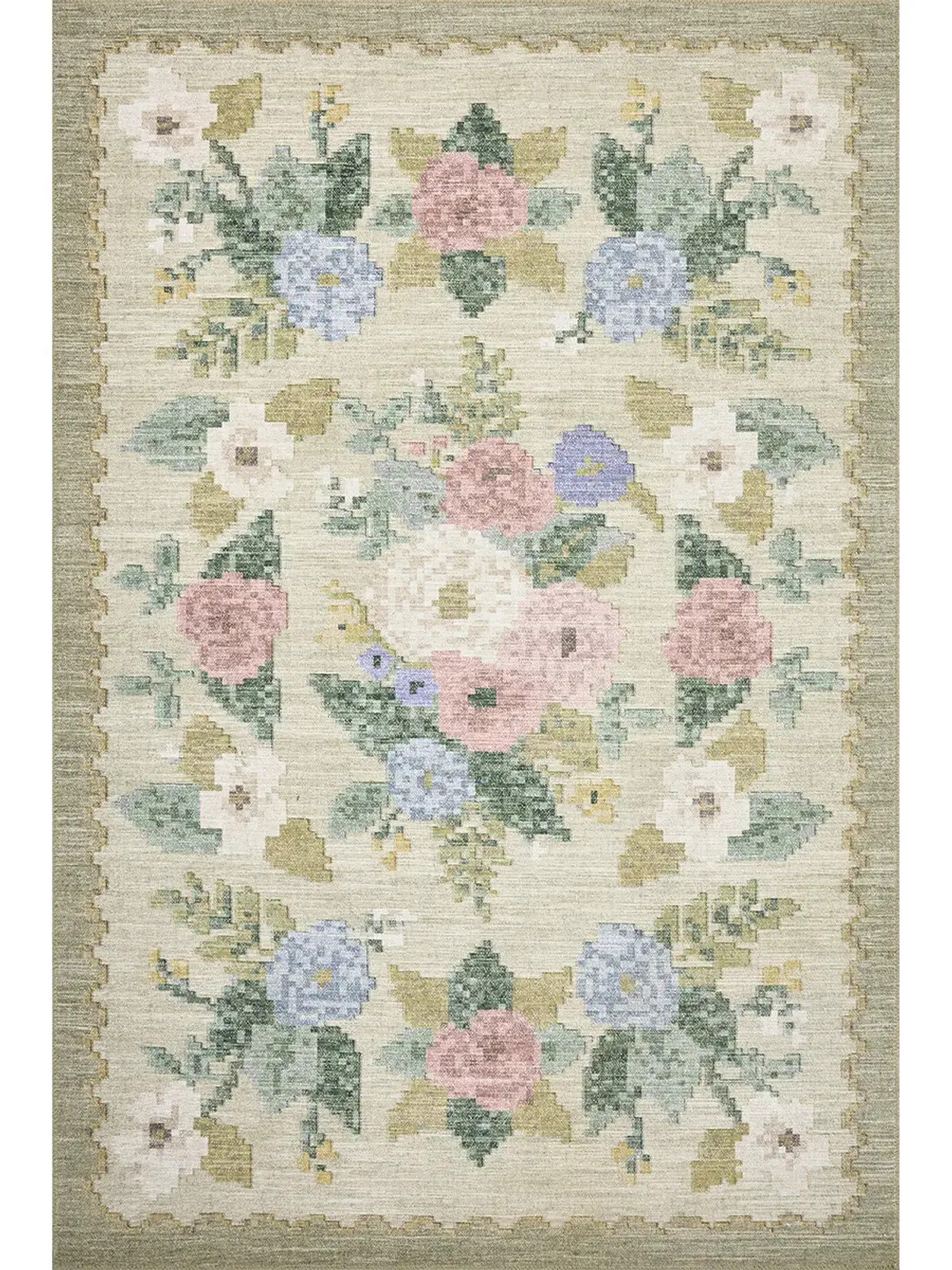 Rosa RSA-02 Cream 5''0" x 7''6" Rug by Rifle Paper Co.