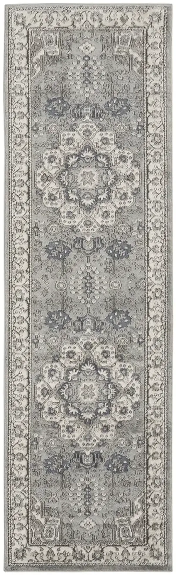 Quarry QUA07 Gray/Ivory 2'2" x 7'6" Rug