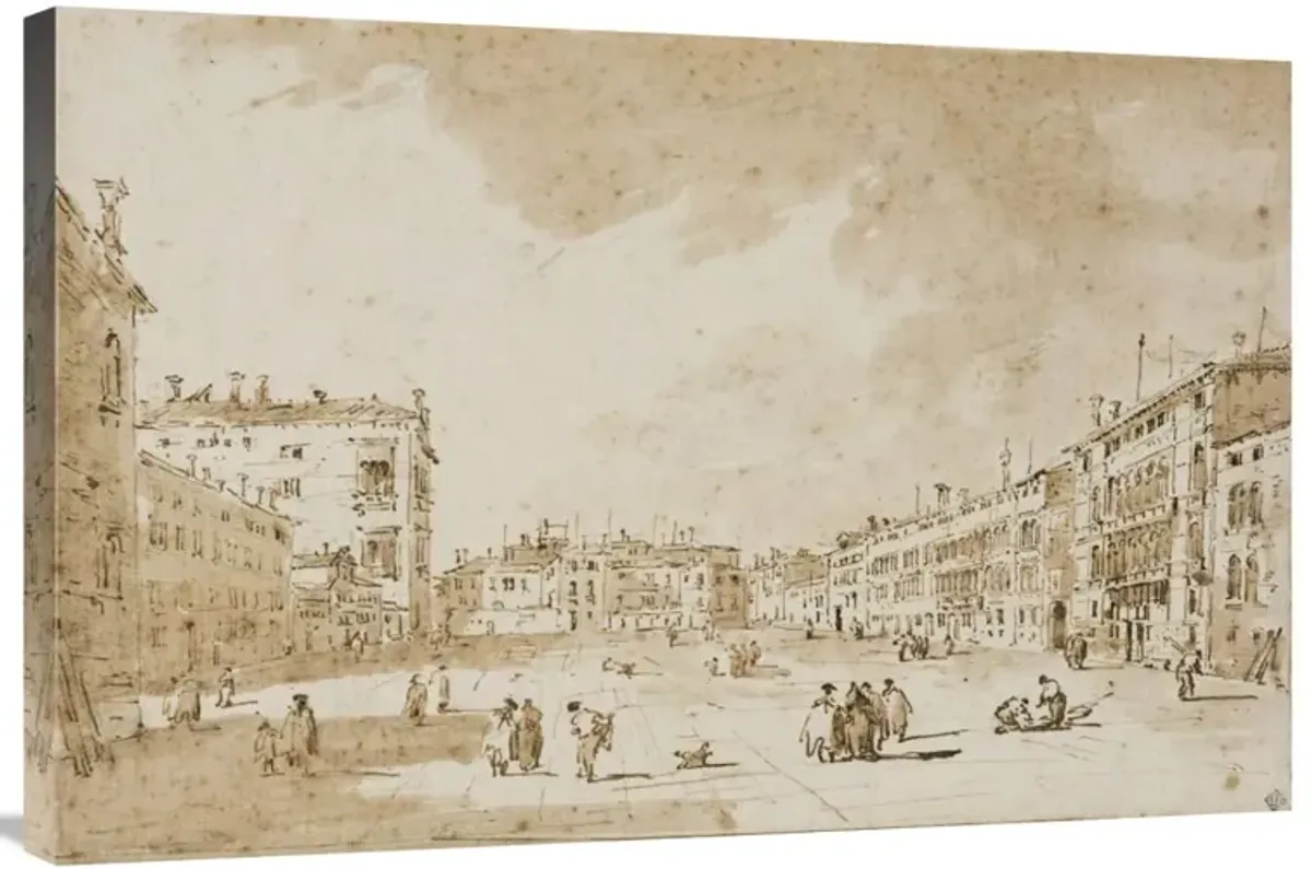 View of Campo San Polo, Venice, ca. 1790-Canvas Art-36x24