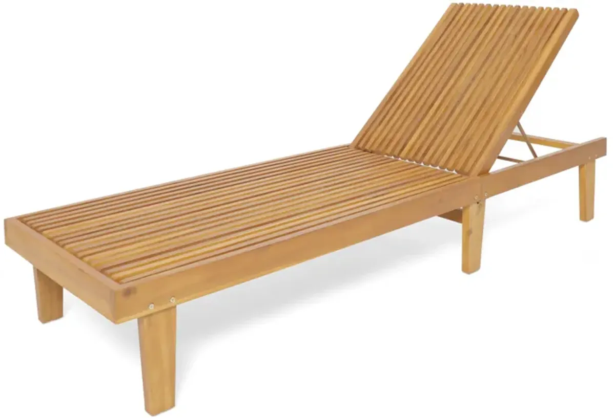 Merax Wood Outdoor Folding  Lounge Chair