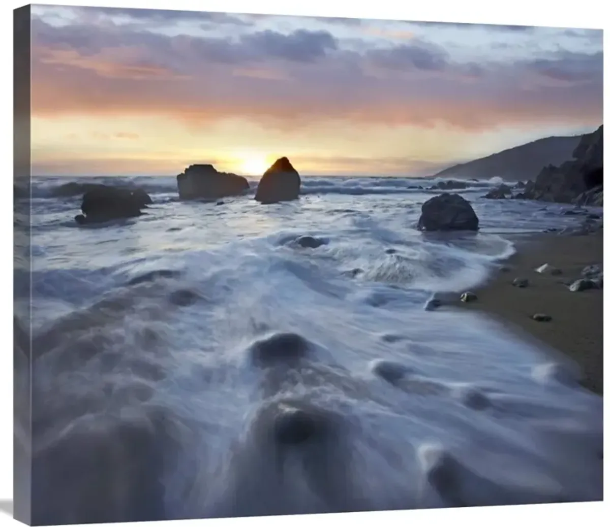 Kirk Creek Beach, Big Sur, California-Canvas Art-30x26.4