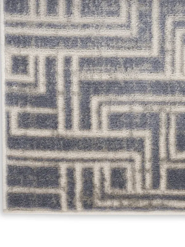 Serenity Home SRH04 Blue/Ivory 5'3" x 7'3" Rug