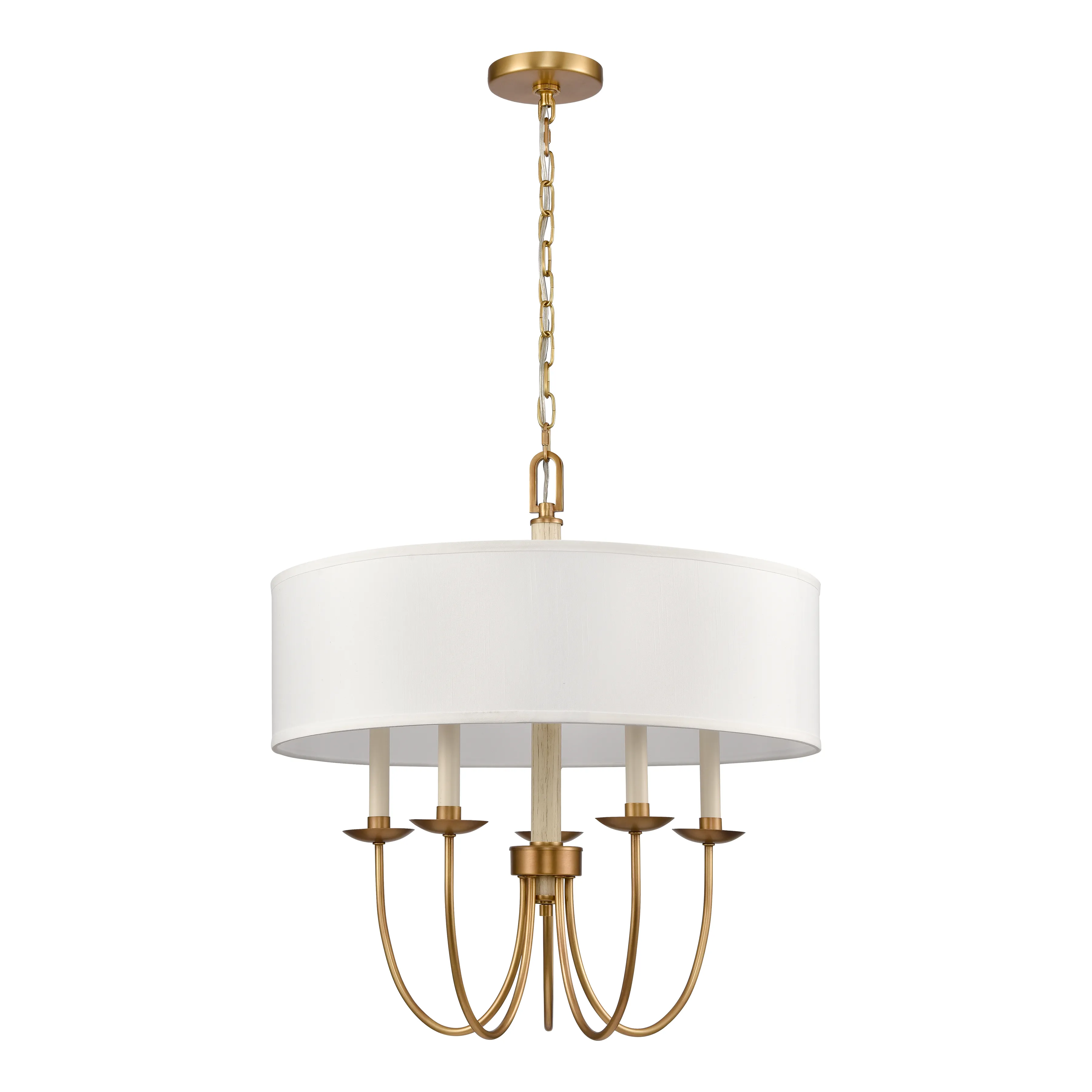 Neville 23'' Wide 5-Light Brass Chandelier