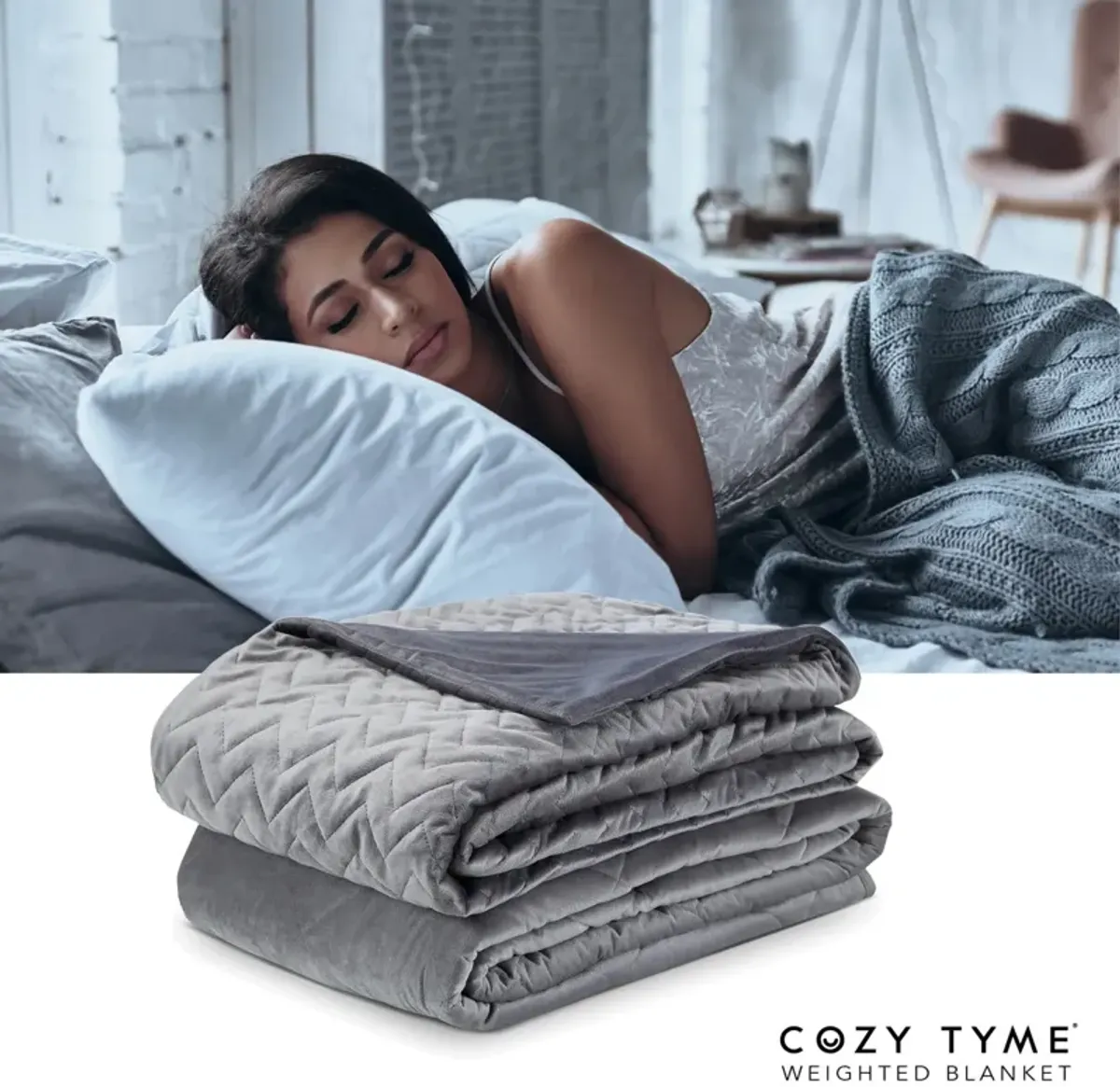 Cozy Tyme Lehana Weighted Blanket 15 Pound 48"x72"