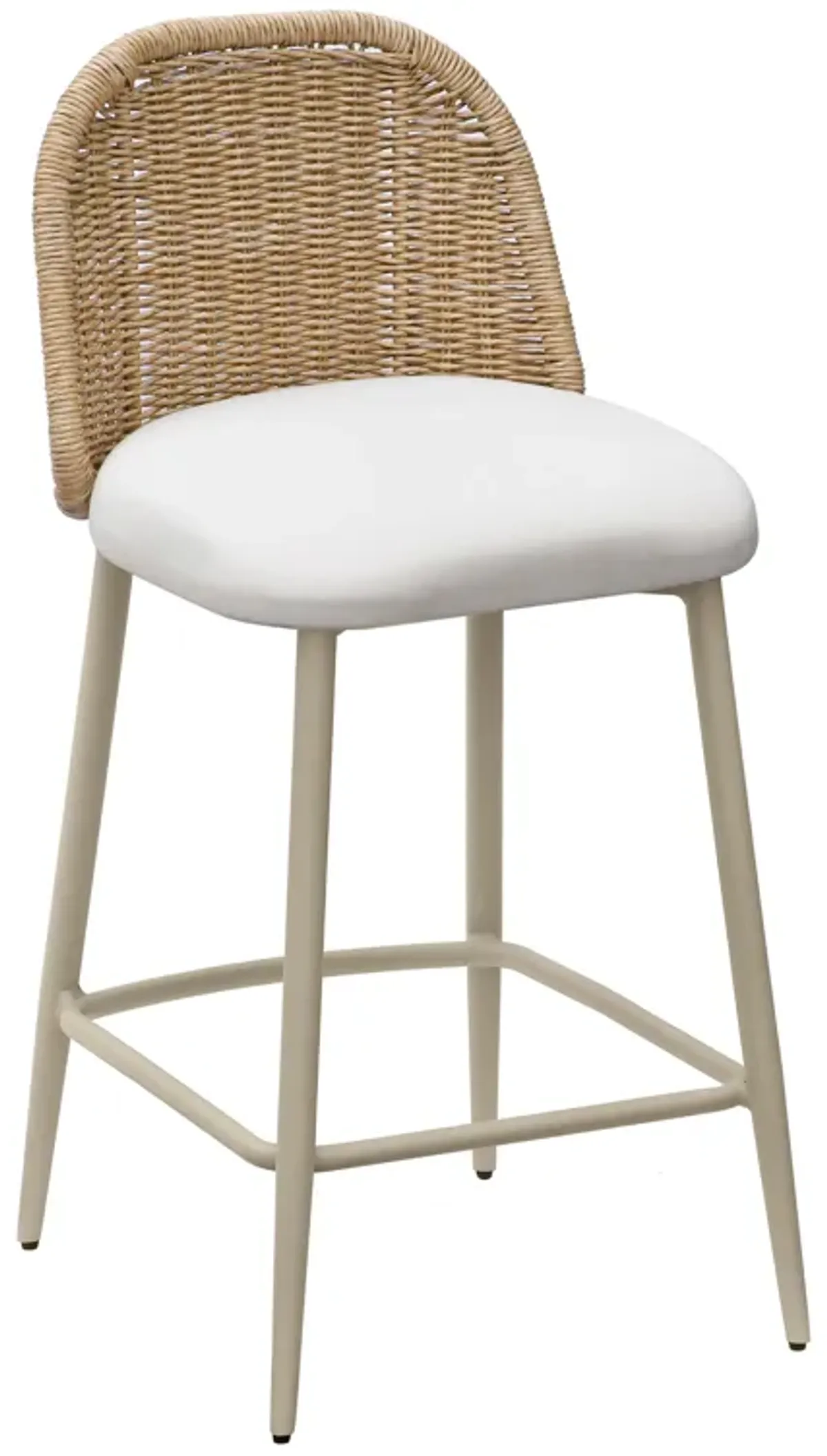 Alexa Cream Outdoor Counter Stool