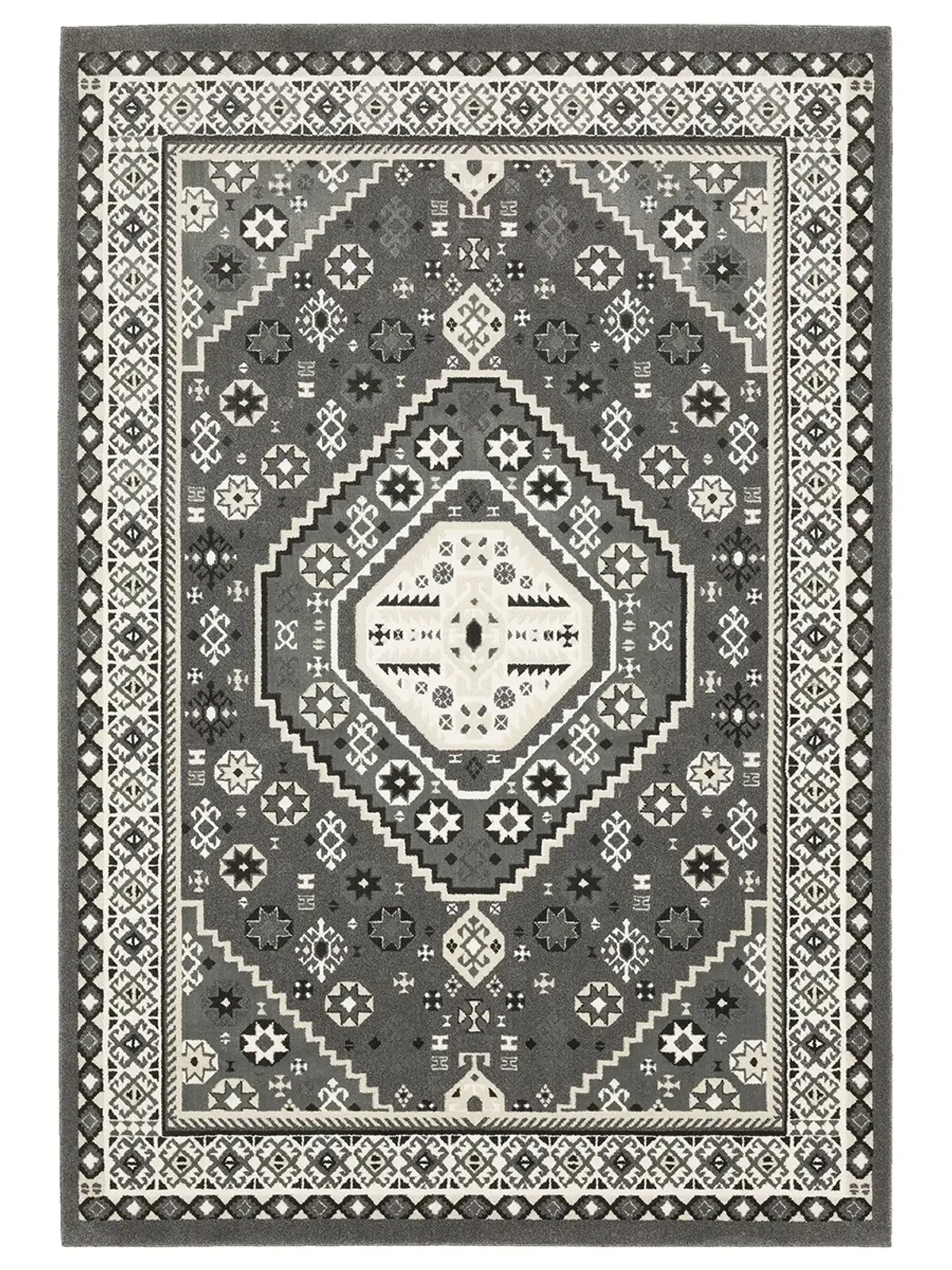 Raylan 2'3" x 7'6" Grey Rug