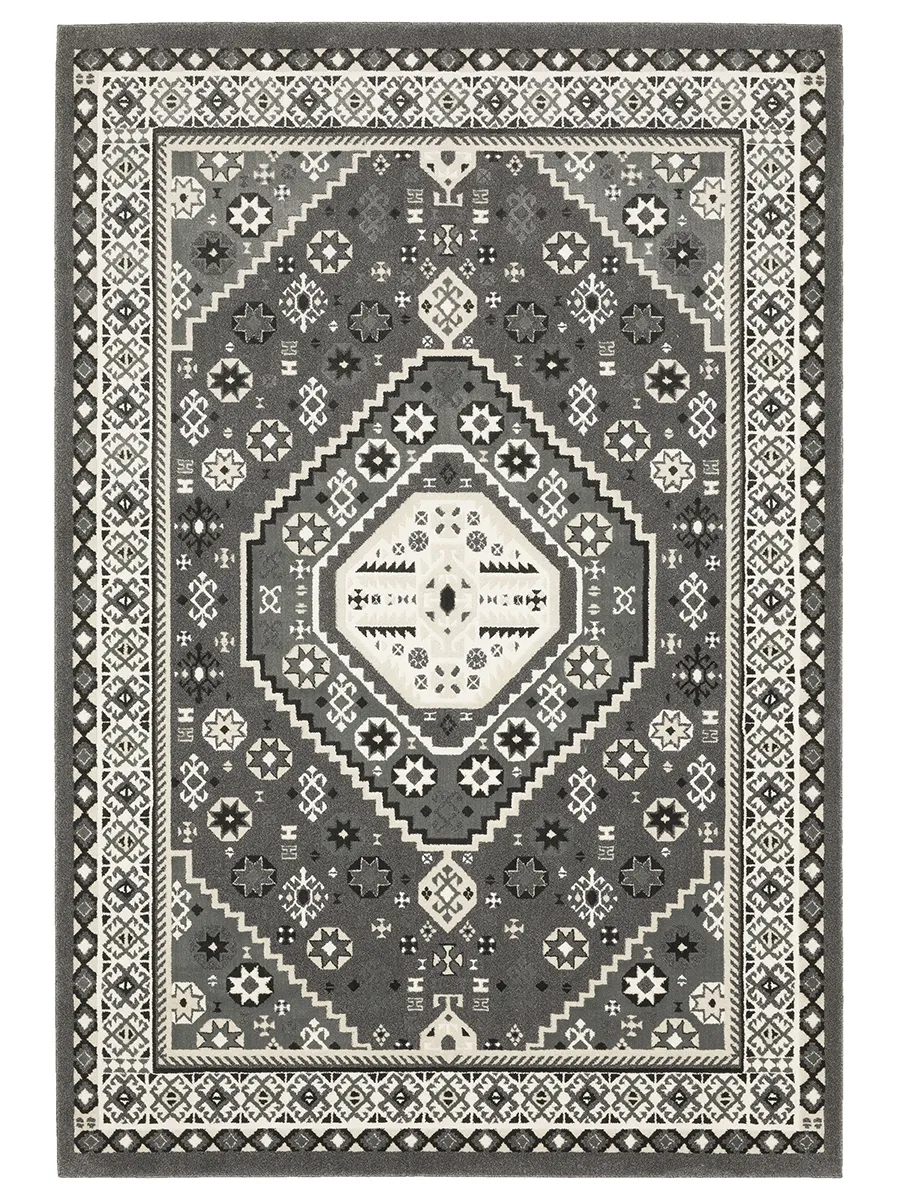 Raylan 2'3" x 7'6" Grey Rug