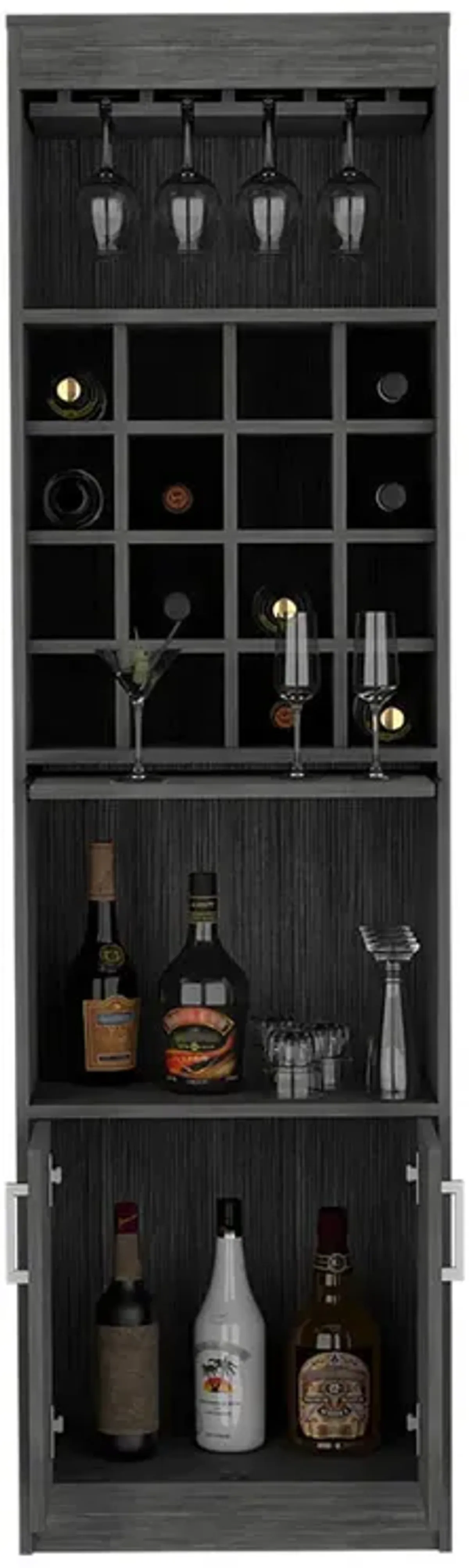 Bar Cabinet Modoc, Living Room, Smoky Oak