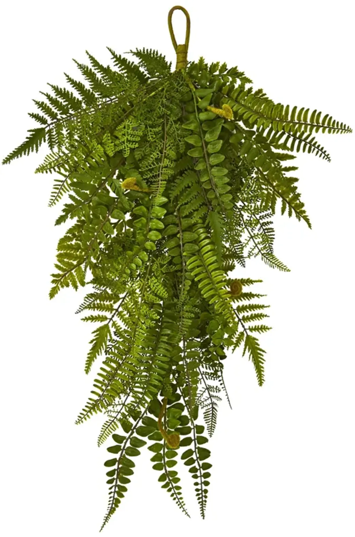 HomPlanti 28" Fern Artificial Teardrop (Set of 2)