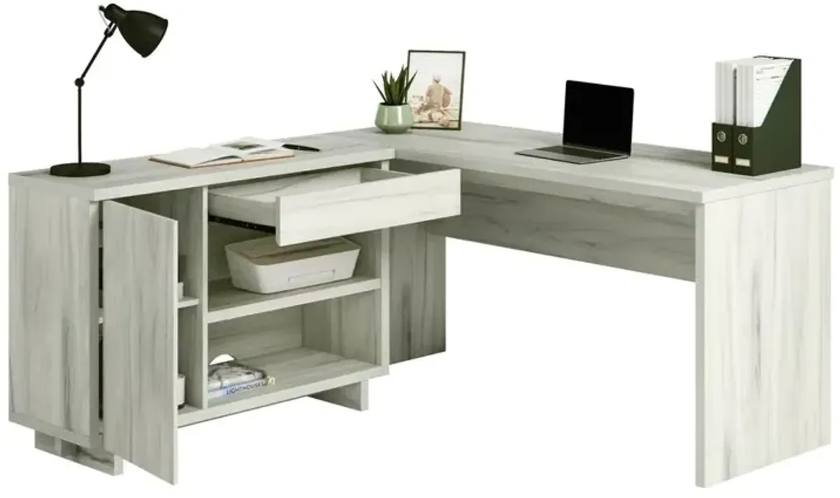 Sauder Porto Palma Desk With Credenza A2