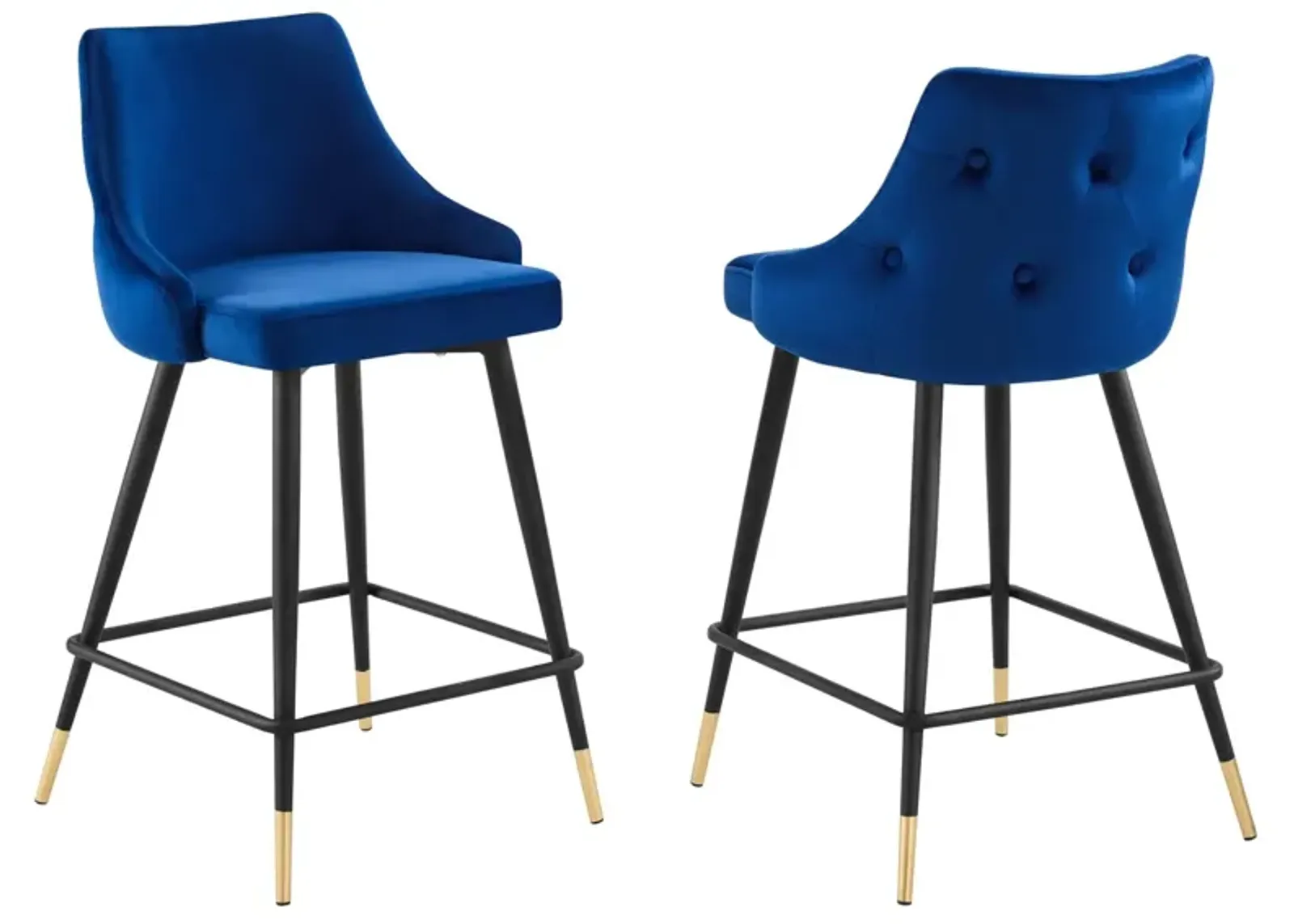 Adorn Performance Velvet Counter Stool Set of 2