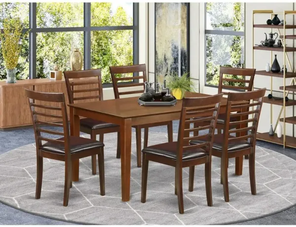 7 Pc Dining set- Dining Table and 6 Dining Chairs