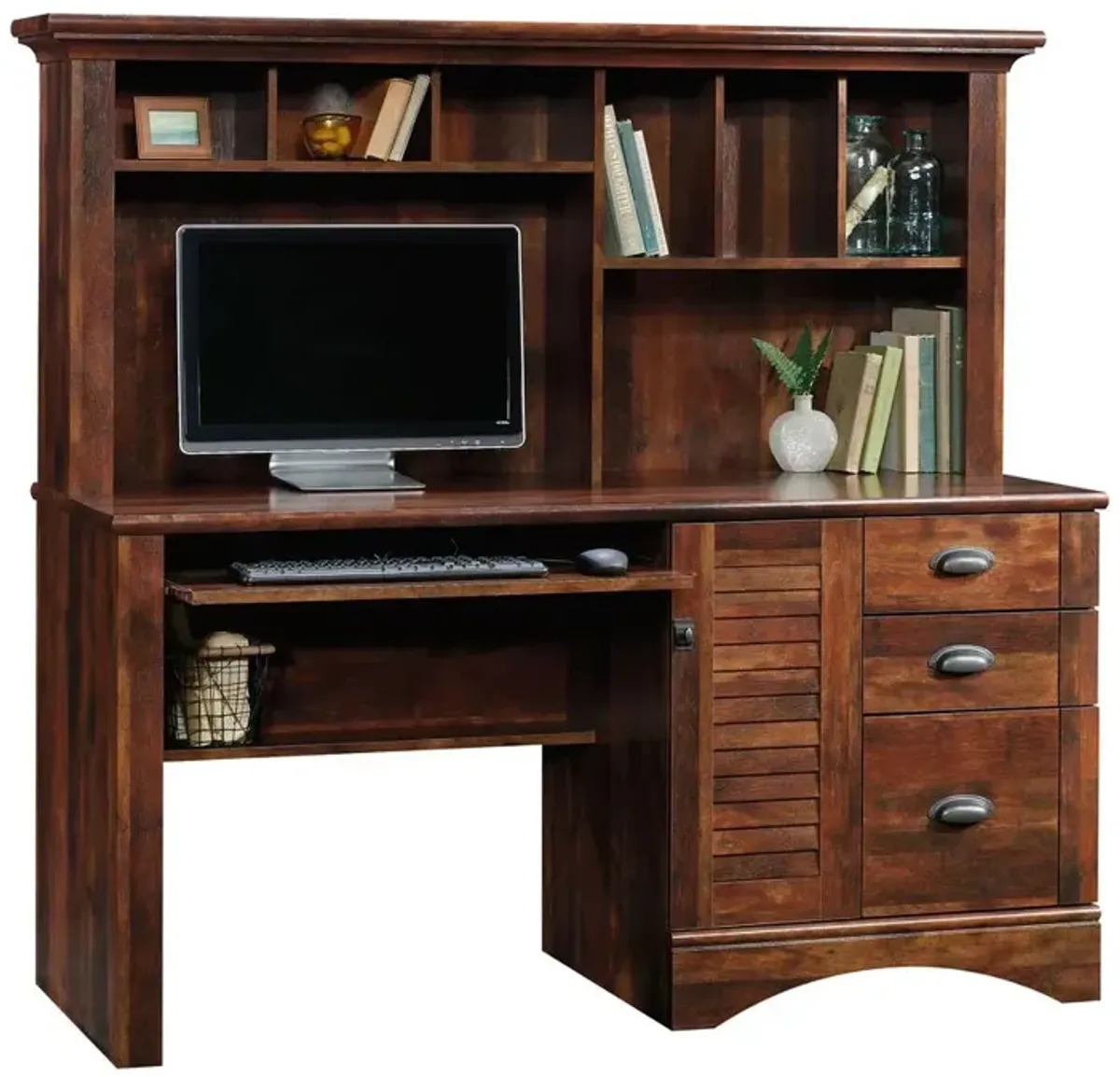 Sauder Harbor View Computer Desk W/Hutch Cuc A2