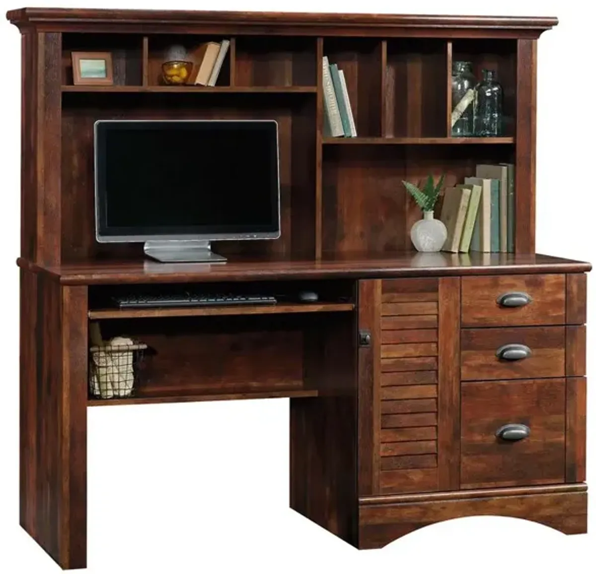 Sauder Harbor View Computer Desk W/Hutch Cuc A2