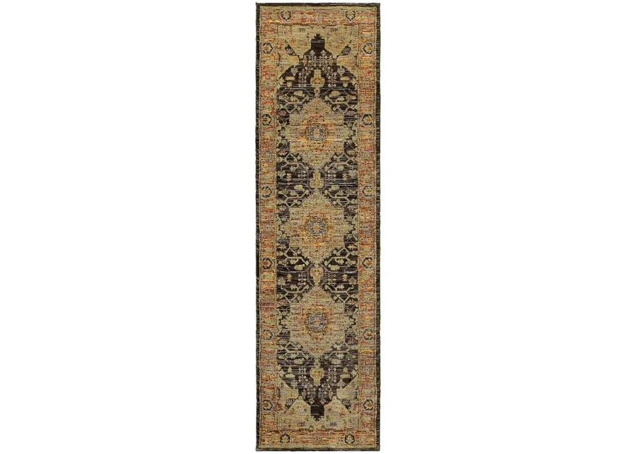 Andorra 2'3" x 8' Gold Rug