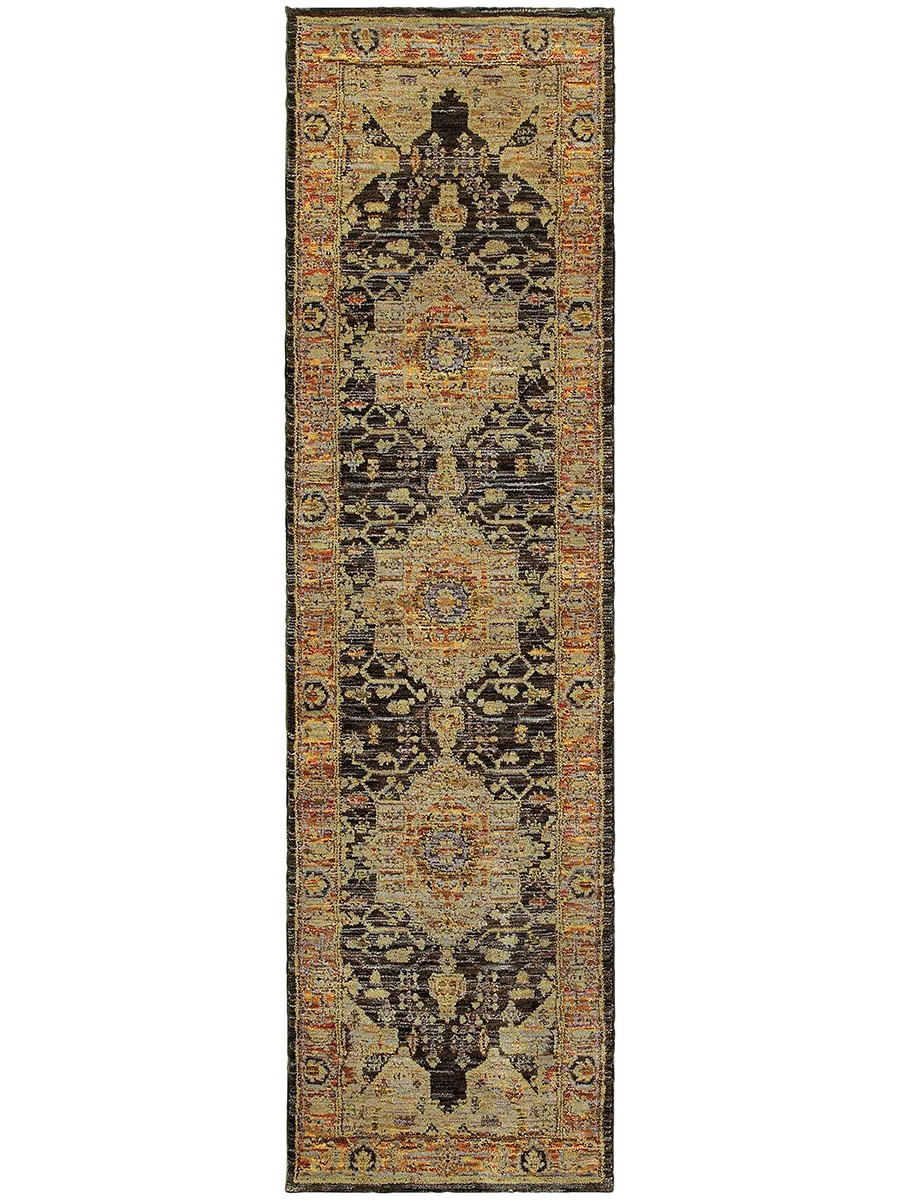 Andorra 2'3" x 8' Gold Rug