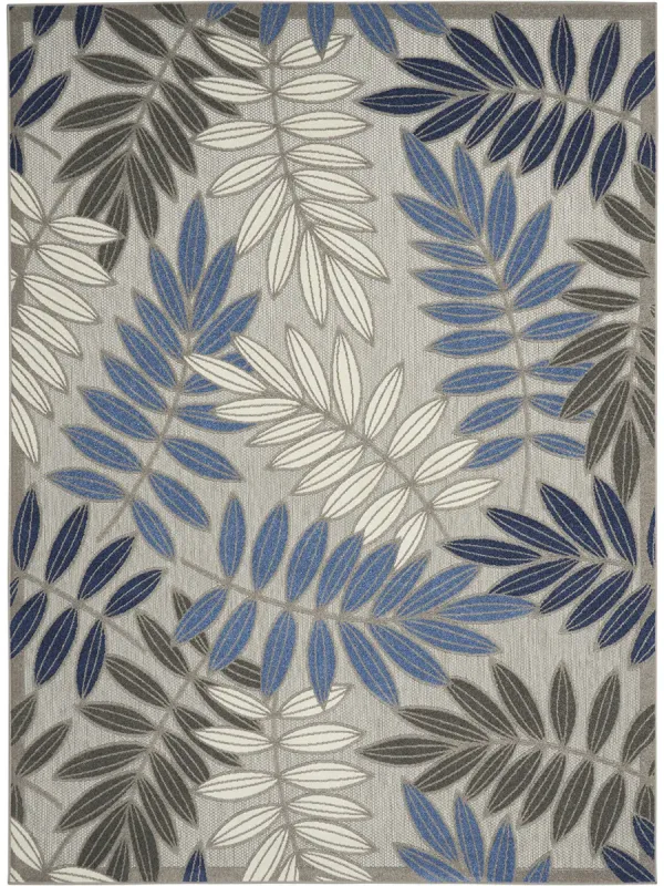 Aloha ALH18 Gray/Blue 9'6" x 13' Rug