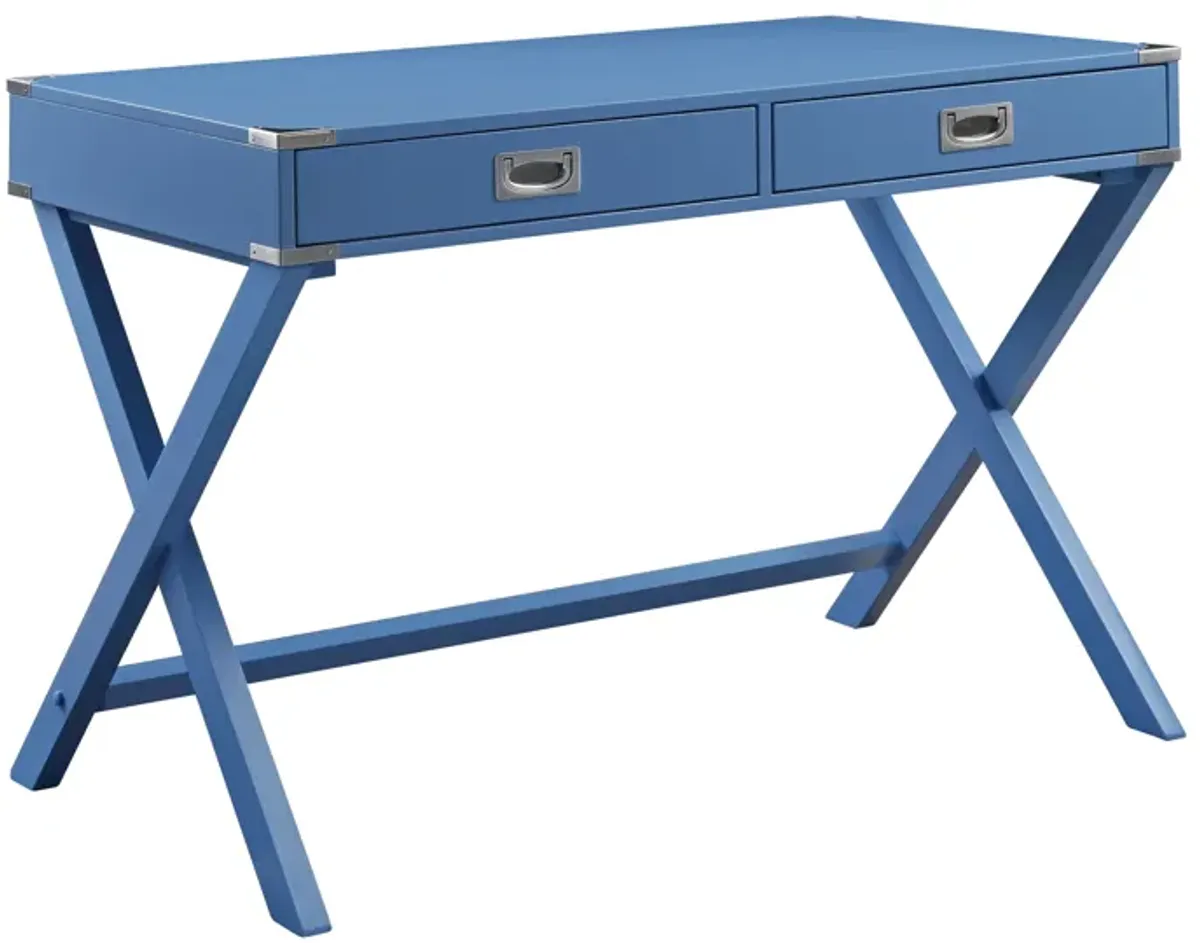 ACME Amenia Writing Desk(Same AC00907), Blue Finish